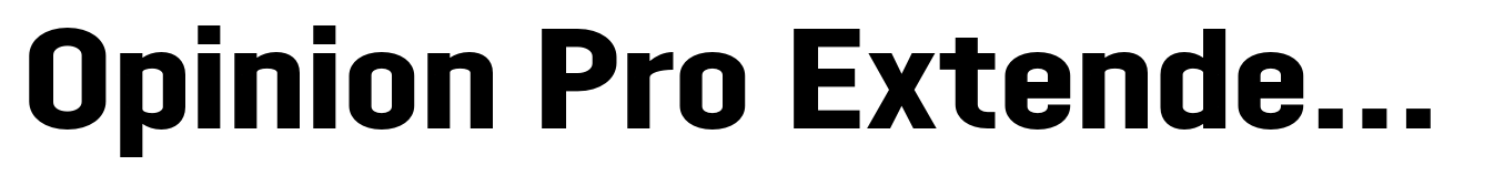 Opinion Pro Extended Extra Bold